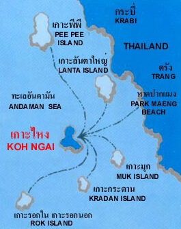 Koh Ngai Map