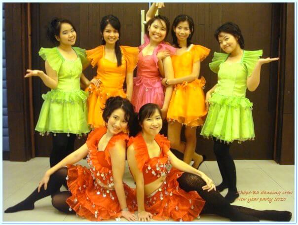 When I was working at a company, we had a dancing show and I was one of the crews. It was a good memory. :)